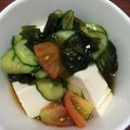 ＊のりり＊'s cooksnap of when they made トマトきゅうり冷奴♪.