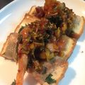 たにたーに's cooksnap of when they made 厚揚げ豚バラ巻き にらキムチだれ.