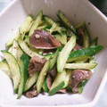 ぉやよ's cooksnap of when they made 砂肝とキュウリのあっさり炒め☺.