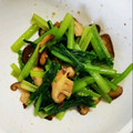 ワシワシ。's cooksnap of when they made 小松菜とシイタケの小鉢.