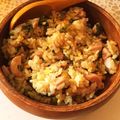 komugiko4's cooksnap of when they made 高菜と魚ニソのマヨ醤油炒飯.