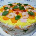 デリこ's cooksnap of when they made ひな祭りのケーキ風押し寿司.