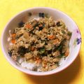 モリリエ's cooksnap of when they made ♡給食の味 そぼろ丼♡.