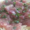 えりりぃん's cooksnap of when they made 香ばしいオイルでマグロのカルパッチョ　.