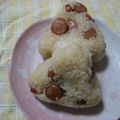 　ビツコ's cooksnap of when they made ウインナーおにぎり！.