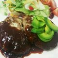 ナリンV8VV8T☆'s cooksnap of when they made 簡単 ハンバーグ（チーズ、アボカド）.