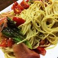 まゆchan's cooksnap of when they made 生ハムとトマトの冷製パスタ☆簡単コツ.