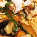 料理勉強中で's cooksnap of when they made 鶏と夏野菜の揚げ浸し☆冷製パスタ.