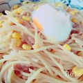 クックBRSVXW☆'s cooksnap of when they made 即席☆ツナ缶で☆温玉のせ冷製パスタ☆.