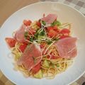 ちさとろさく's cooksnap of when they made アボカドとトマトの冷製美肌パスタ♪.