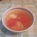 オレンジリング's cooksnap of when they made ごま油香る☆トマトと卵の中華スープ.
