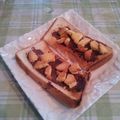 オレンジリング's cooksnap of when they made おやつに♡チョコソース＆クッキートースト.