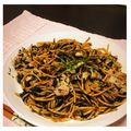 ハィさか's cooksnap of when they made 海苔と豚バラの和風パスタ.