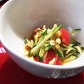 ぺぺさぶろう's cooksnap of when they made キュウリとトマトのごま酢味噌和え.