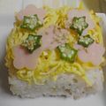 ロコママ's cooksnap of when they made ひなまつりにかわいい押し寿司.