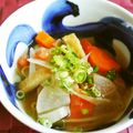 kebeibiko's cooksnap of when they made 塩トマトで♪けんちん汁✿.