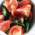 jj0819's cooksnap of when they made 簡単❗トマトとおくらの甘酢あえ.