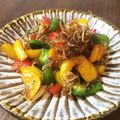 ぱちぱちの日's cooksnap of when they made パプリカとじゃこの炒め煮サラダ.