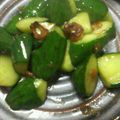 ねこりん222's cooksnap of when they made 簡単おつまみ２♪キュウリのにんにく炒め☆.