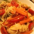 ハルとサスケ's cooksnap of when they made 簡単 ♪ 冷製パスタ風カレーそうめん.