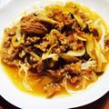 クック886HI2☆'s cooksnap of when they made ナスと肉味噌のピリ辛素麺.