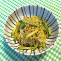 にきけん's cooksnap of when they made もやしときゅうりのごま胡麻和え.