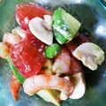 marine35's cooksnap of when they made アボガドとエビとトマトのサラダ・スイートチリ風味.
