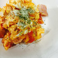 かすみん０９２５'s cooksnap of when they made 簡単！オリーブとトマトのオムレツ風.