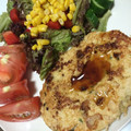 ここの助's cooksnap of when they made 簡単 ヘルシー！ 鶏しそハンバーグ♪.