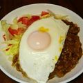 あちゃパンケーキ's cooksnap of when they made デミキーマカレーのタコライス風プレート.