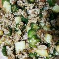 shelly616's cooksnap of when they made 長芋とオクラとひき肉のシャキネバ炒め.