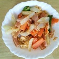 書セラピスト流香's cooksnap of when they made ☆おさかなソーセージのコンソメ炒め☆.