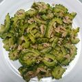 ハッピィ0730's cooksnap of when they made ご飯のお供に！ゴーヤの麺つゆバター炒め☆.