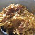 まいちい328's cooksnap of when they made 本格的？！カルボナーラ.