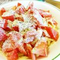 コピィ's cooksnap of when they made 簡単！トマトと粉チーズの冷製パスタ.