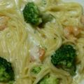 ma___111's cooksnap of when they made ☆えびとブロッコリーのクリームパスタ☆.