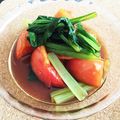 oopiro's cooksnap of when they made トマトと小松菜のサラダ.