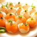 nonmam's cooksnap of when they made てまり寿司.
