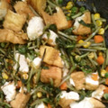 トマトはリコピン's cooksnap of when they made 厚揚げと豆苗のガーリック炒め.