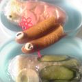 明日見's cooksnap of when they made キャラ弁♪鯉のぼりロールサンド♪.