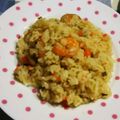 MISIAmama's cooksnap of when they made 超・超！簡単！炊飯器でエビピラフ♪.