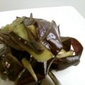 ソネチコ's cooksnap of when they made 茄子の皮のきんぴらにんにく風味.