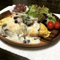 かおﾆｬﾝ子's cooksnap of when they made きのこのクリームソース～オムライス～.