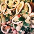 ぽかふぇ's cooksnap of when they made 柔らか☺イカとズッキーニ&ナス炒め.