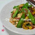 1646's cooksnap of when they made 絹さやの春色炒めもの.