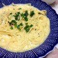 はー＠はぴねす's cooksnap of when they made ✿さけ茶漬けクリームパスタ✿.