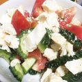 ♪ミチル♪'s cooksnap of when they made ゴーヤと豆腐とトマトの簡単サラダ.