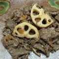ぴょんきち☆☆'s cooksnap of when they made 牛肉と蓮根の梅炒め.