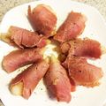 Zelie's cooksnap of when they made ワインと♪洋梨とクリームチーズの生ハム巻.