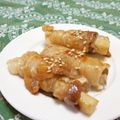 赤い電話's cooksnap of when they made エリンギの豚肉巻き.
